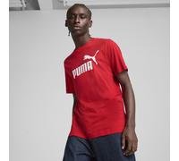 PUMA T-shirt con logo Essentials N. 1 da uomo, Abbigliamento, Rosso, XS XS