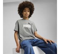 PUMA T-shirt con logo Essentials No. 1 colorato per ragazzi, Abbigliamento, Medium Grigio Heather, 5-6Y 5-6Y