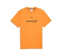 Mclaren Puma T-shirt maglia maglietta Arancione Cotone Big Essentials Logo Cre