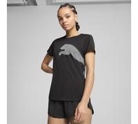 PUMA T-shirt con logo grande Train All Day da donna, Abbigliamento, Nero, S S