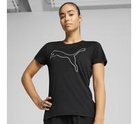 PUMA T-shirt con logo TAD ESSENTIALS Heather da donna, Abbigliamento, Nero, S S