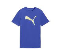 PUMA T-shirt con logo Train All Day Essentials Cat per ragazzi, Accessori, Blu, 9-10Y 9-10Y