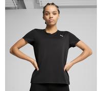 PUMA T-shirt con scollo a V TAD ESSENTIALS da donna, Abbigliamento, Nero, XXS XXS