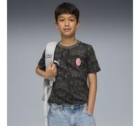 PUMA T-shirt con stampa integrale AC Milan FtblCulture per ragazzi, Abbigliamento, Nero/Rosso, 15-16Y 15-16Y