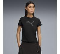 PUMA T-shirt con zip e grafica Dare To da donna, Abbigliamento, Nero, S S