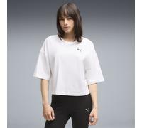 PUMA T-shirt cropped oversize WARDROBE ESS da donna, Abbigliamento, Bianco, S S