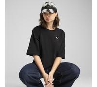 PUMA T-shirt cropped oversize WARDROBE ESS da donna, Abbigliamento, Nero, S S