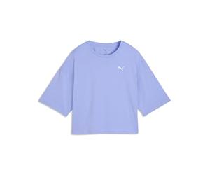 PUMA T-Shirt Cropped Oversize Wardrobe Ess da Donna M, Intense Lavender Purple