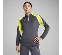 PUMA T-shirt da calcio con zip corta IndividualBLAZE da 1/4 da donna, Abbigliamento, Galactic Grigio, L L
