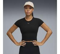 PUMA T-shirt da training SHAPELUXE da donna, Abbigliamento, Nero, L L