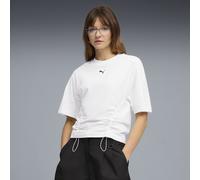 PUMA T-shirt Dare To con vita aderente da donna, Abbigliamento, Bianco, M M