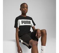 PUMA T-shirt Essentials+ Block da uomo, Abbigliamento, Nero, 7-8Y 7-8Y