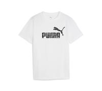 PUMA T-shirt Essentials Camo per ragazzi, Age, Bianco, 11-12Y 11-12Y