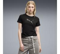 PUMA T-shirt Essentials Sequins da donna, Abbigliamento, Nero, L L