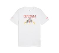 PUMA T-Shirt Grafica Formula 1 Drive To Survive Bianca - Taglia: XXL