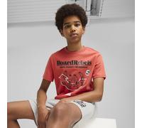 PUMA T-shirt grafica Mid 90s per ragazzi, Abbigliamento, Rosso Fire, 15-16Y 15-16Y