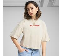 PUMA T-shirt grafica oversize PREMIUM ESS da donna, Abbigliamento, Alpine Snow, L L