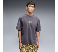 PUMA T-shirt grafica unisex, Accessori, Grigio, XS XS