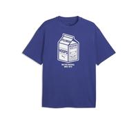PUMA T-shirt Junior Varsity dal taglio morbido da uomo, Abbigliamento, Blu, L L