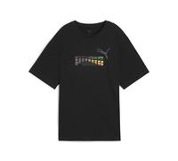 PUMA T-shirt LOVE UNITED vestibilità comoda da donna, Abbigliamento, Nero, XS XS