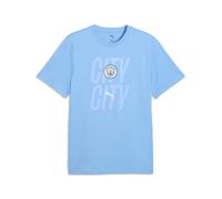 Puma Manchester City Fc Culture Short Sleeve T-shirt Blu M Uomo
