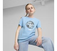 PUMA T-shirt Manchester City ftblCULTURE per ragazzi, Abbigliamento, Light Blu, 5-6Y 5-6Y