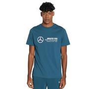 PUMA T-Shirt Mercedes-AMG Petronas Motorsport Ess con Logo da Uomo S Ocean Tropic Blue