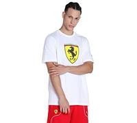 PUMA T-Shirt Scuderia Ferrari Big Shield da Uomo M White