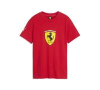 PUMA T-Shirt Scuderia Ferrari con Stemma colorato per Ragazzi 140, Rosso Corsa Red