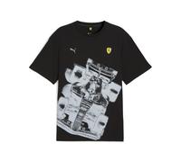 PUMA T-shirt Scuderia Ferrari Premium da uomo, Motorsport, Nero, M M