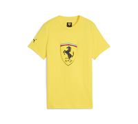 PUMA T-shirt Scuderia Ferrari Sportswear ColouRosso Big Shield per ragazzi, Accessori, Giallo, 9-10Y 9-10Y