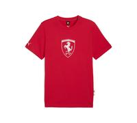PUMA T-shirt Scuderia Ferrari Sportswear Tonal Shield da uomo, Motorsport, Rosso Corsa, S S