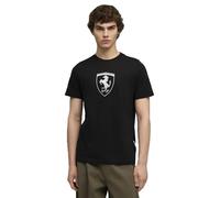 PUMA T-Shirt Scuderia Ferrari Sportswear Tonal Shield da Uomo L, Black