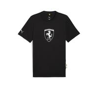 PUMA T-shirt Scuderia Ferrari Sportswear Tonal Shield da uomo, Motorsport, Nero, L L