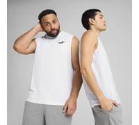 PUMA T-shirt senza maniche Essentials con logo N. 1 da uomo, Abbigliamento, Bianco, M M