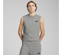 PUMA T-Shirt Senza Maniche Essentials con Logo N. 1 da Uomo S, Medium Gray Heather