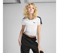Puma - T7 Baby Tee Bianco - Abbigliamento - Taglia M M Bianco