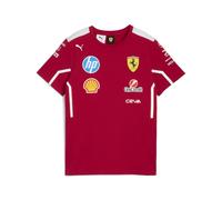 PUMA T-shirt Team Scuderia Ferrari HP 2025 per ragazzi, Abbigliamento, Dark Cherry, 9-10Y 9-10Y