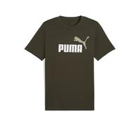 PUMA T-shirt con logo bicolore Essentials N. 1 da uomo, Abbigliamento, Verde, XL XL
