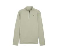 PUMA - Tad - Top da allenamento in tessuto tecnico misto verde con zip corta S