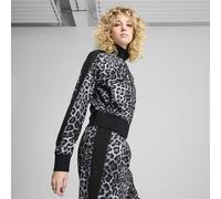 PUMA T7 LEO LUXE All-Over Print Short Track Jacket Women, Abbigliamento, Nero, S S