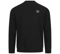 Puma T7 Mock Neck Crew Uomo Casual Sweatshirt Nero Nuovo