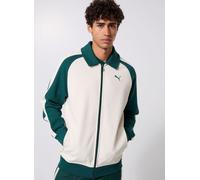 Puma - T7 Relaxed Wing Collar Jacquard Track Jacket Dk Blu - Abbigliamento XL Blu