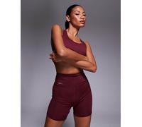 PUMA - Tad Essential - Pantaloncini leggings da allenamento a vita alta da 5" bordeaux-Rosso L