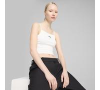 PUMA Tank top a coste WARDROBE ESS da donna, Abbigliamento, Bianco, S S