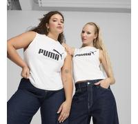 PUMA Tank top aderente con logo ESS N. 1 da donna, Abbigliamento, Bianco, L L