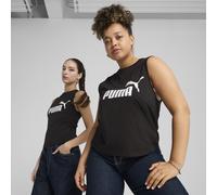 PUMA Tank top aderente con logo ESS N. 1 da donna, Abbigliamento, Nero, L L