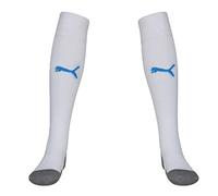 Puma Team Liga Socks Core Calzettoni da Calcio, Bianco (White/Electric Blue Lemonade), 43-46 Uomo