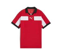 PUMA teamCLASSIC Match Jersey Jr, 128, Rosso Bianco Nero