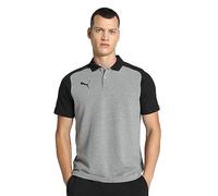 PUMA Teamcup Casuals Polo, Uomo, Grigio Erica, XXL